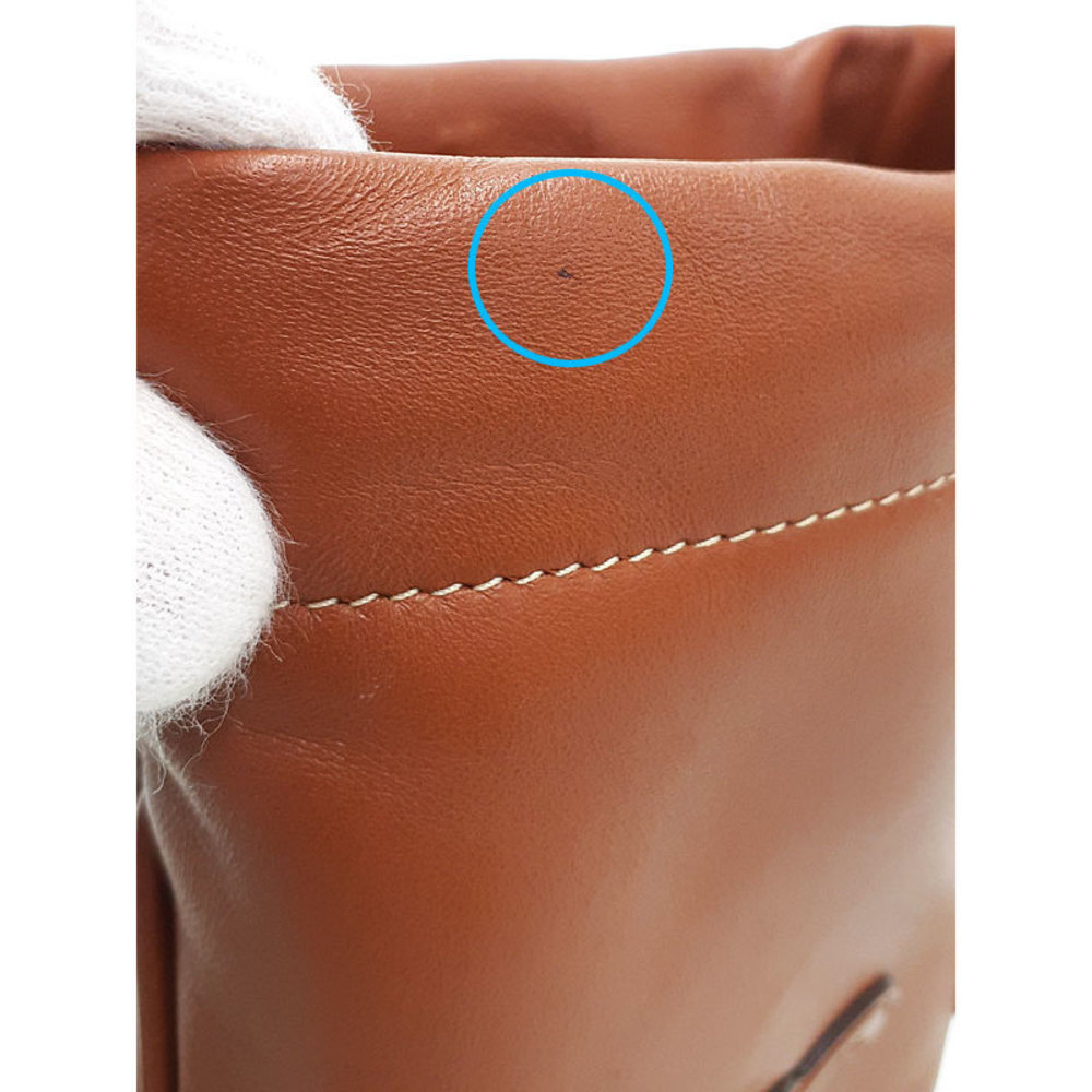 Celine Cuile Triomphe Drawstring Mobile Pouch Tan - image 5